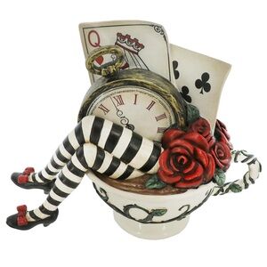 Alice in Wonderland Tea-cup with Legs Tabletop Decor.